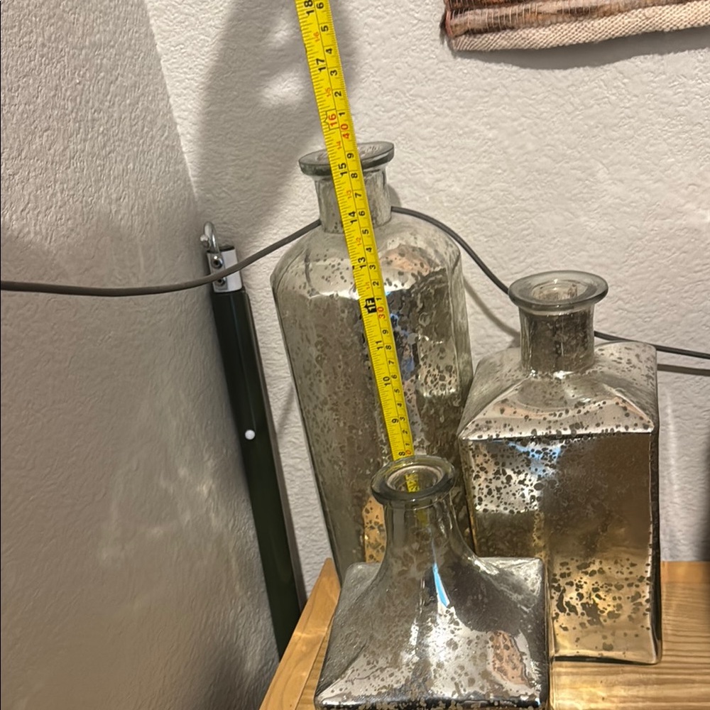 West Elm Three Various Height Vases - Picture 2 of 3
